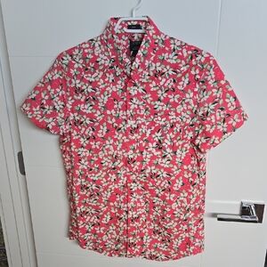 J. Crew Pink Floral Button Down Shirt